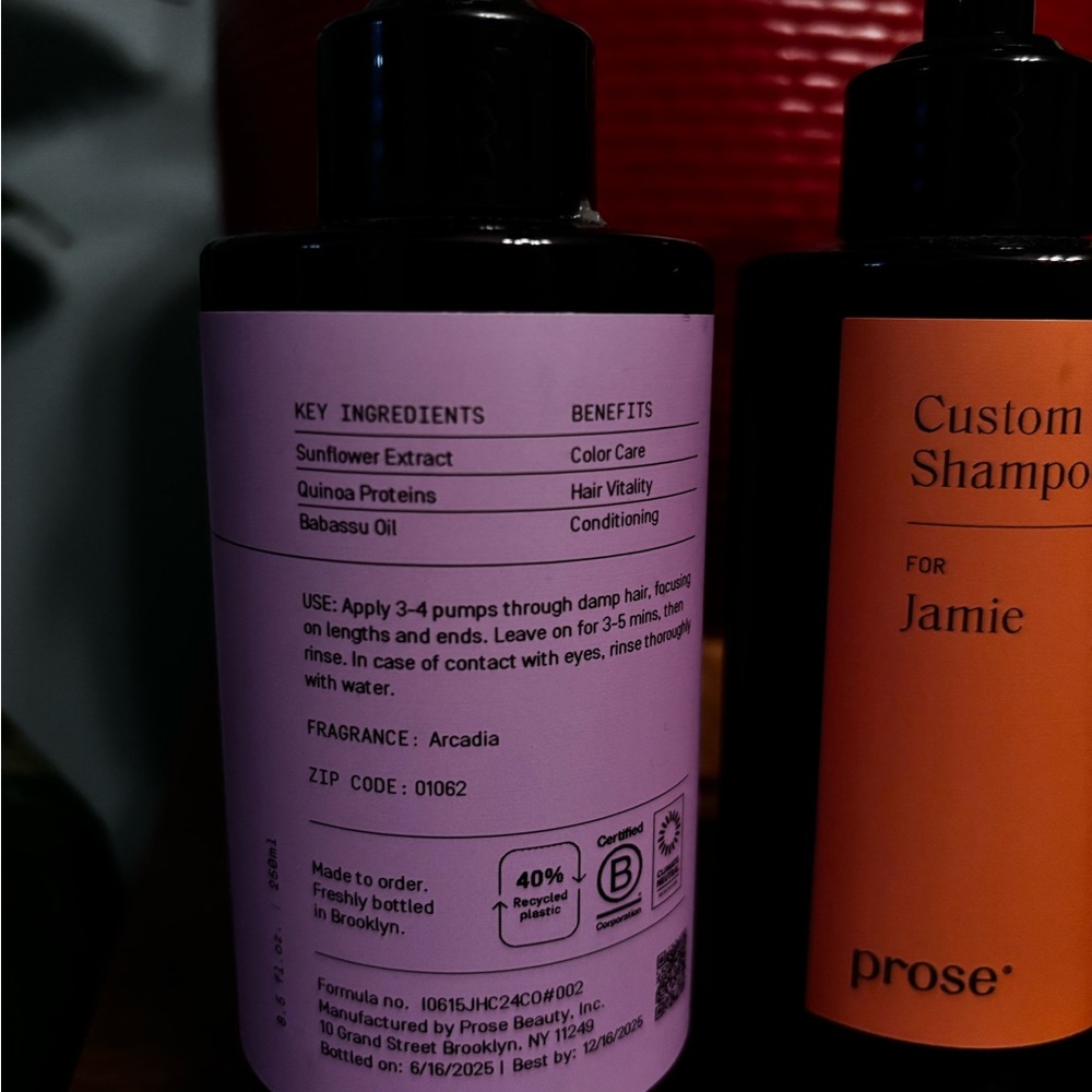 Prose Custom Hair Care Set, color care, soft waves, Arcadia scent - Picture 3 of 6